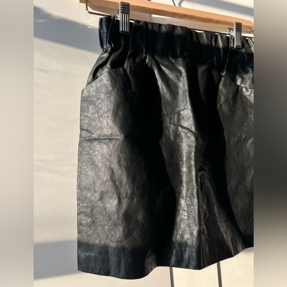 Zara Lather Mini Skirt Size XS - Picture 2 of 6